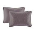 thumbnail image 4 of Regency Heights Quebec 3 Piece Bedspread Set Lightweight Reversible Bedding Set, Queen, Purple, 4 of 14