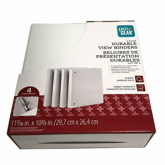 PEN+GEAR RELIURES DE PRESENTATION DURABLES LOT DE 4