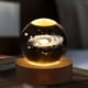 thumbnail image 1 of Lámpara LED de Cristal Ehuebsd Bola de Cristal 3D Planeta Galaxia, 1 of 9