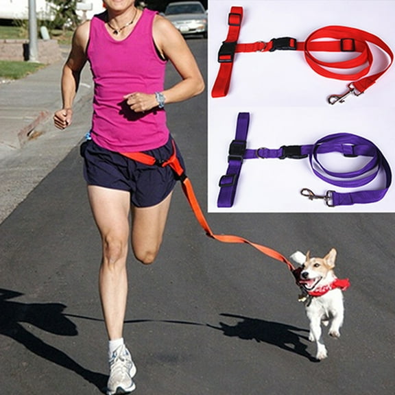 Yirtree Hands Free Dog Leash, with Adjustable Waist Belt for Medium to Small Dogs, for Running, Walking, Hiking, Biking