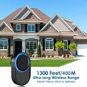 Sgokeen Outdoor Wireless Doorbell for Home Operating at 1300 feet(1 Plug in Receiver + 2 Transmitters)