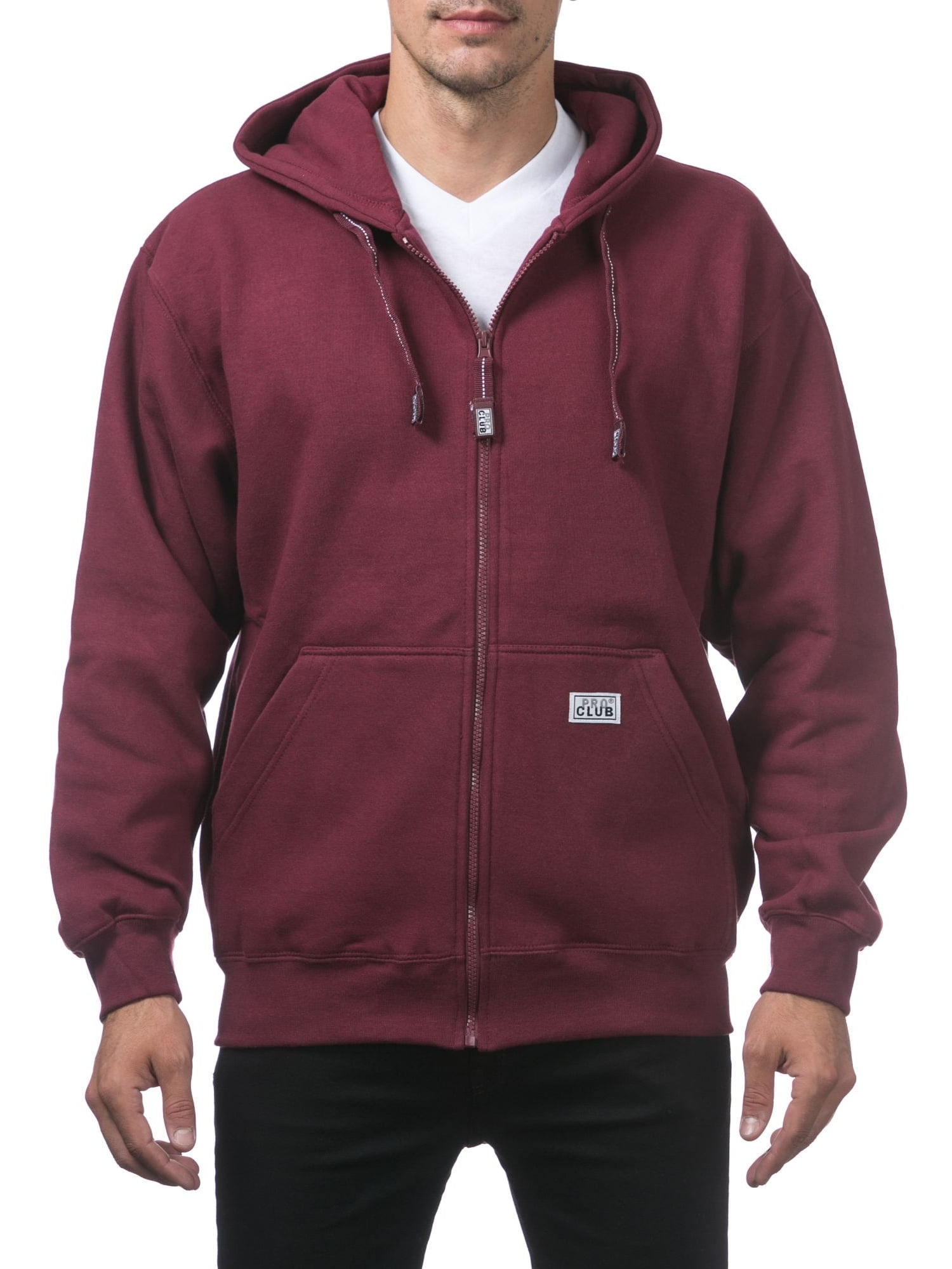 Pro Club Men's Heavyweight Full Zip Fleece Hoodie
