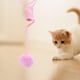 thumbnail image 5 of Juguete para gatos, Bouncy Dangler Juguetes para gatos Bola de felpa Cuerda elástica Teaser Varita Juguete para gatos de felpa Cuerda retráctil Rosado Colco gato jugar, 5 of 8
