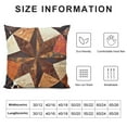 thumbnail image 5 of BCIIG  Western Cowhide Throw Pillow Cover 18x18 Inch,Rustic Texas Star Pillow Cover for Couch,Country Farmhouse Cow Decorative Pillow Cover,Retro Southwestern Cushion Case,Brown, 5 of 5
