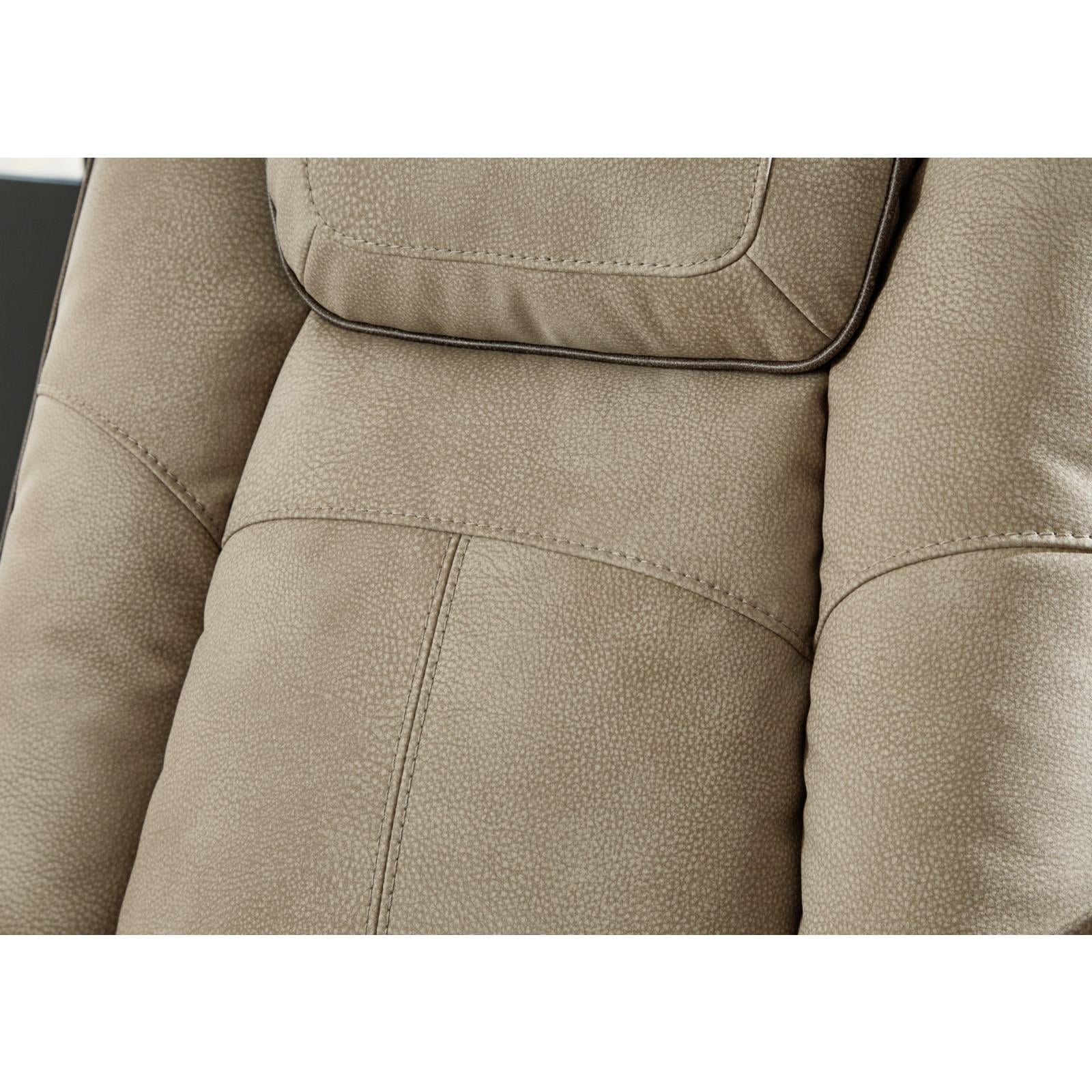 Ashley Furniture Next-Gen DuraPella Faux Leather Power Reclining Sofa in Brown