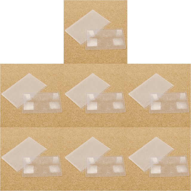 10 PCS Cit Card 3 X Lupa Lente Fresnel Rojo