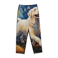 thumbnail image 6 of Fotbe Vintage Starry Sky Labrador Women's Pajama Pants,Sleepwear Pants,Pj Bottoms Drawstring And Pockets-Medium, 6 of 7