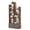 Rustic Brown, variant on Costway Industrial Bookshelf Rustic Wooden Shelf Organizer with Non-woven Fabric Drawer Brown