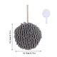 thumbnail image 2 of Toallas de secado de mano suave colgantes, juego de decoración de baño, toalla de mano esponjosa gruesa con gancho - Gris, 2 of 2