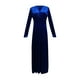 thumbnail image 4 of Moda mujer elegante casual sólido vestido con cuello en v manga larga vestido de fiesta largo Fridja  NMB4984, 4 of 5
