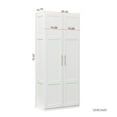 thumbnail image 2 of UBesGoo 71" Kitchen Pantry Cabinet with Doors and Shelves Double Door Storage Cabinet, White, 2 of 10