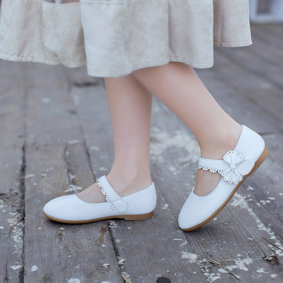 Hawee Ballet Flat Mary Jane Shoes Bowknot Princess Dress Shoes (Toddler Girls & Little Girls & Big Girls) - image 5 of 6