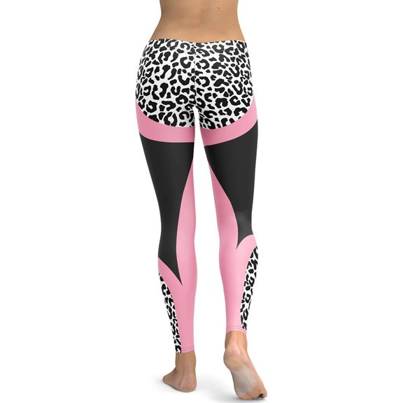Leopard Geometric Leggings Size: XS for Women | FIERCEPULSE