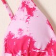 thumbnail image 4 of Celivon Womens Tie Dye Bikini Set With Strappy Top Sexy High Cut Two Piece Swimsuit For Neck Beachwear, 4 of 5