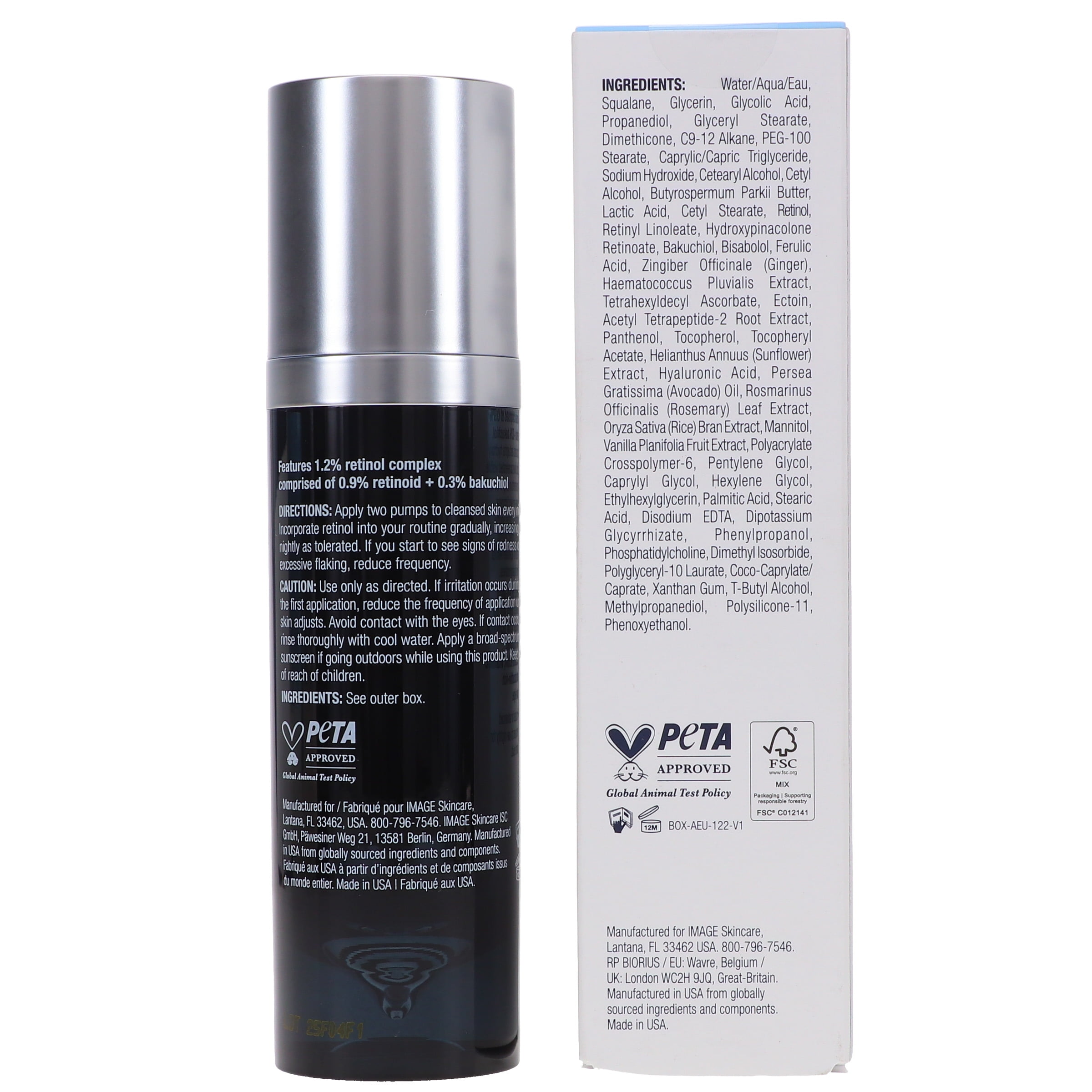 IMAGE Skincare AGELESS+ Retinol Treatment Creme 1.2% Retinol Complex 1 oz