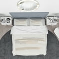 thumbnail image 3 of Designart 'Geometric Neutral Form IV' Geometric Duvet Cover Set, 3 of 4
