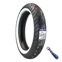 Metzeler ME 888 Marathon Ultra White Wall 130/80 B17 Front Tire with Keychain