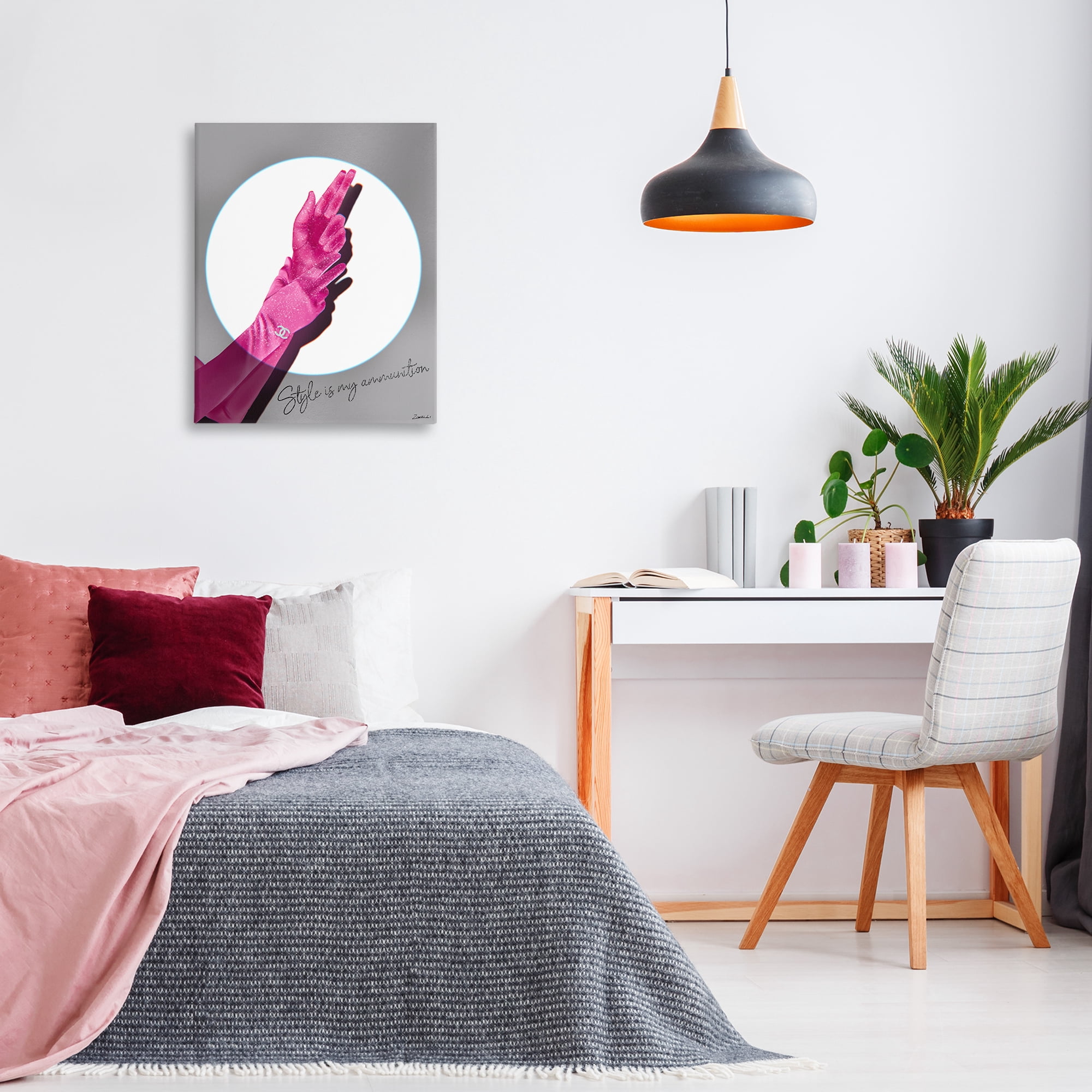 Stupell Industries Style Is Ammunition Fashion Painting Wrapped Canvas Art Print Wall Art, 24 x 30