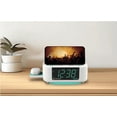 thumbnail image 6 of Emerson SmartSet Multiple Wireless Charging, Dual Alarm FM Clock Radio with Bluetooth, Dual USB Charging, 1.2" Cyan LED Display and Décor, CKSW5010, 6 of 7