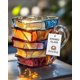 thumbnail image 1 of Taza de vidrio con diseño de libro 3D FREEZE2TRIM, 7 oz, vitral teñido, 1 of 9