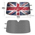 thumbnail image 2 of Car Windshield Sun Shade Funny for Car Front Window Rustic British Flag Foldable Car Sunshade Windshield | Vehicle Car Sun Visor UV Rays &Heat Blocker Covers Auto Window Protector, 2 of 5