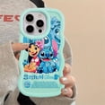 thumbnail image 4 of Funda de teléfono Disney Lilo y Stitch Angel Macaron Waves para iPhone 15 14 13 12 11 pro Max XS X 7 8 plus, funda de silicona suave para dulces, 4 of 5