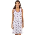 thumbnail image 2 of Casual Nights Women's Poly Cotton Sleeveless Nightgown Chemise, 2 of 4