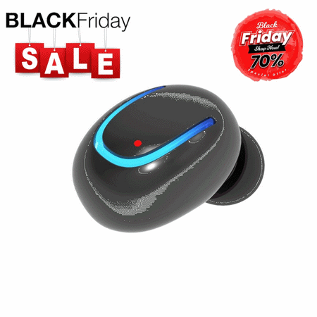 Black Friday Clearance!!!Wireless Bluetooth Headphones, 8-Hr Playing Time Mini Bluetooth Earbud with Microphone, Invisible Car Bluetooth Headset for Cell Phone (1