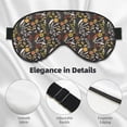 thumbnail image 4 of Naloa Daisies Flowers Print Sleep Mask for Sleeper, Light Blocking Sleeping Eye Mask for Women Men, Eye Shade with Adjustable Strap for Travel, Nap,Meditation, 4 of 7