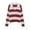Pink, variant on Womens Pullover Neck Striped Long Sleeved Knit Ribbed Tops for Women,Yellow,L