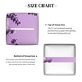 thumbnail image 5 of Yiaed Lavender Roses Arrangement Print Tissue Box Cover, PU Leather Decorative Organizer for Tabletop, Bathroom, Car, Office Creative Decorative, 5 of 7