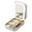 White, variant on lanema Chic Travel Jewelry Accessory Case Versatile Jewelry Case With LED Makeup Mirror Essential For Stylish Travelers