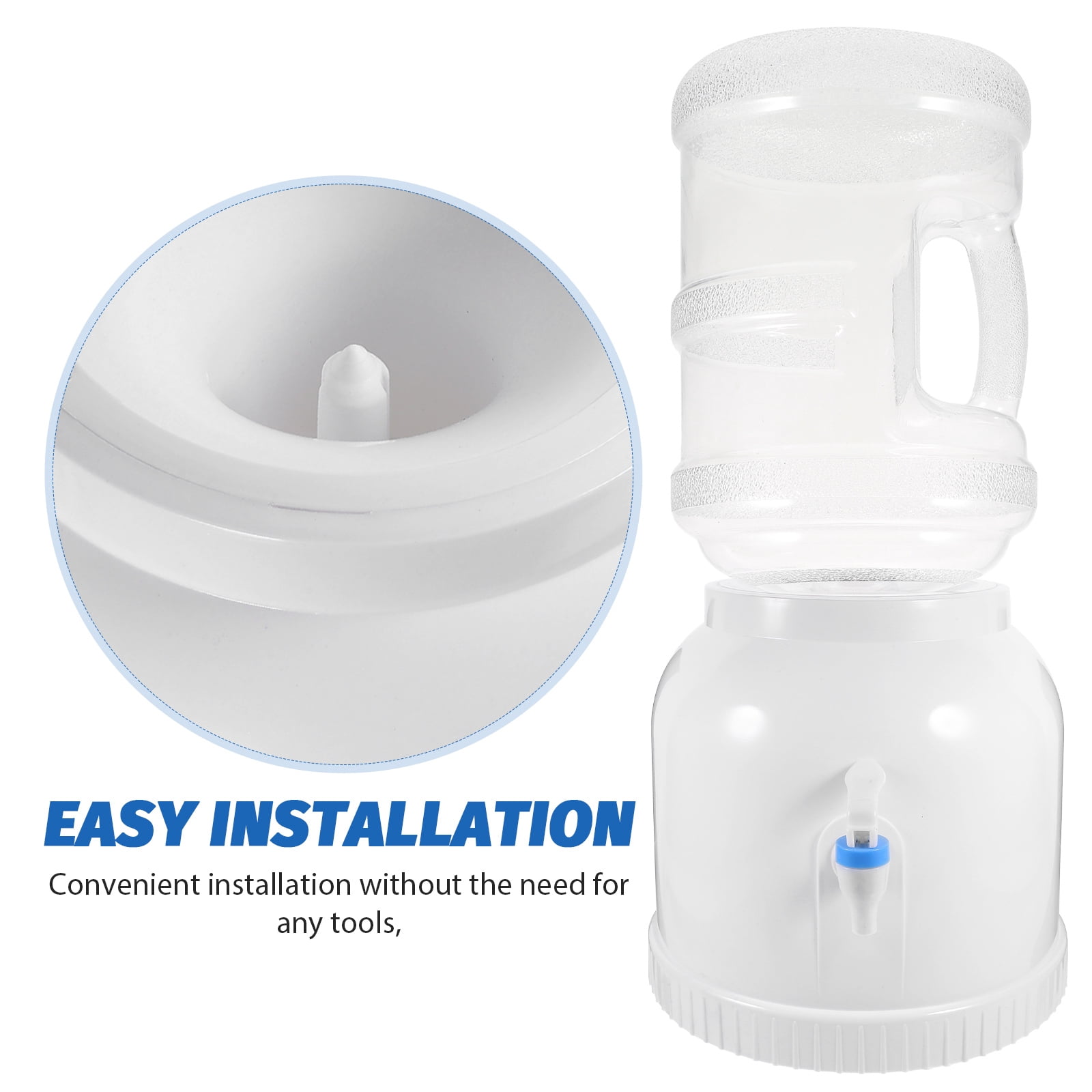 AURARMLET Plastic Water Dispenser Stand Bracket for Drinking Water Bucket, Rectangular Design, and Stable, 1 Set