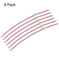 thumbnail image 2 of Unique Bargains 150mm Length PVC Coated Stainless Steel Keyring Loop Cable Pink 6 Count, 2 of 6