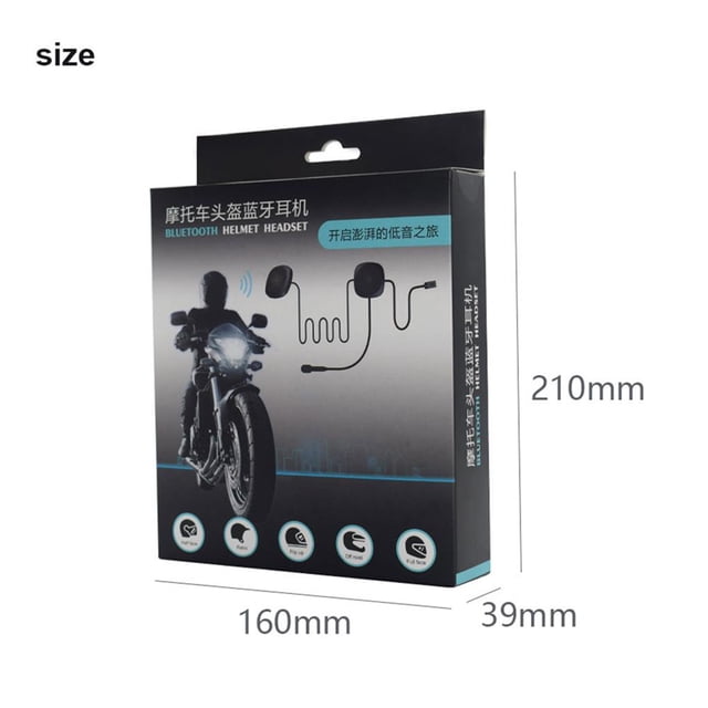 Auriculares Inalámbricos T2, Auriculares Para Motocicleta, Llamadas Manos Libres, Casco Estéreo, Intercomunicador De Movimiento Para Moto, Auriculares Bluetooth 5,0 A Prueba De Agua Cateissary EL009551-00