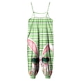 thumbnail image 4 of YDFCWXW Toddler Baby Girls Romper Sleeveless Jumpsuit Summer Clothes 1-10T (Green, 1-2 Years), 4 of 6