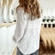 thumbnail image 5 of ICHUANYI Clearance Women Printed Cotton Long Sleeve Tank Career Bloues Cardigan Tops(White, XXL) ICHUANYI WER2023081017263, 5 of 7