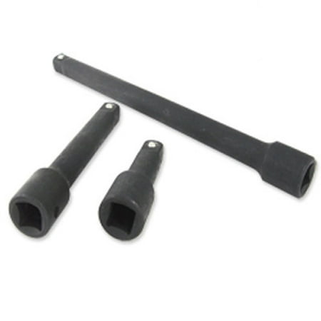 3 Piece 3/8" Drive Impact Extension Bar Sets 3",5",10" Ratchet Crv Tool