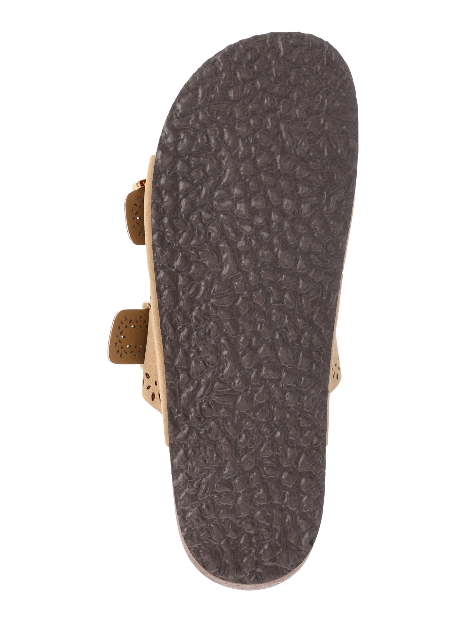 Time and Tru Women's Footbed Slide Sandals, Wide Width Available