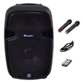 thumbnail image 1 of Costway Portable 15'' 1000W Rechargable Battery Powered Speaker DJ/PA System, 1 of 7