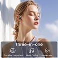 thumbnail image 3 of Auriculares de traducción MINISO X28 AI Open Ear Bluetooth negros, 3 of 9