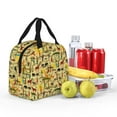 thumbnail image 4 of Yiaed Ethnic African Print Insulated Lunch Bag Reusable Cute Tote Lunch Box, Leakproof Cooler Lunch Bags for Work Office Travel School Picnic, 4 of 5