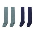 thumbnail image 2 of Uccdo 2/4 Packs Girls Knee High Socks Boys School Uniform Socks Kids Seamless Soccer Socks Cotton Long Socks, 2 of 8