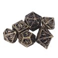 thumbnail image 3 of Juego de mesa Dados poliédricos, juego de dados de cobre de 7 piezas Juego de mesa Dados poliédricos Juego de rol Dados Claridad notable, 3 of 5