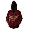 Cosplay Life Legend of Zelda Breath of The Wild Twilight Princess Kangaroo Pocket Cosplay Hoodies - Unisex Pullover Sweaters (Red, XL)