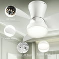 thumbnail image 2 of SUNMORY 22" Ceiling Fan, Low Profile for Bedroom & Kitchen, 6 Wind Speeds, White, 2 of 6