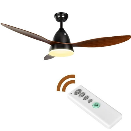 

SYNGAR Ceilings Fan with Lights 44inch Rustic Lighted Ceiling Fans with Integrated LED Light and Remote Control Indoor Ceiling Fan Reversible Airflow for Bedroom Living Room LJ3705