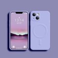 thumbnail image 1 of For Magsafe Magnetic Wireless Charge Case For iPhone 14 13 12 11 15 Pro Max Mini XR X S 7 8 Plus Soft Liquid Silicone Back Cover, 1 of 7