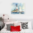 thumbnail image 5 of COMIO  Nautical Sailboat & Lighthouse Canvas Wall Art, Design by Ethan Harper, 5 of 5