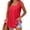 Red, variant on Yaoyar Summer Tank Tops for Women Loose Fit Pleated Square Neck Sleeveless Tops Curved Hem Flowy